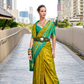 Soft Banarasi Silk Saree with Traditional Ikkat Weaving - LaVante Fashion