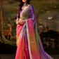 Dolla Silk Embroidered Wedding Saree with Contrast Blouse Design