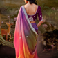 Dolla Silk Embroidered Wedding Saree with Contrast Blouse Design