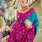 Soft Silk Saree with Traditional Ikkat Border - LaVante Fashion
