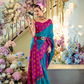 Soft Silk Saree with Traditional Ikkat Border - LaVante Fashion