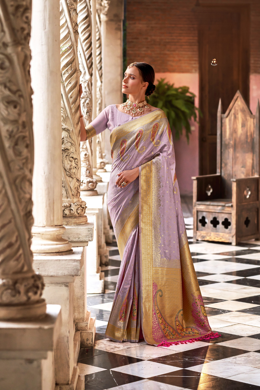 Soft Silk Saree with Graceful Drape and Lustrous Finish - LaVante Fashion