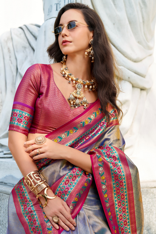 Tissue Silk Saree – Sheer Elegance with a Subtle Shine - LaVante Fashion