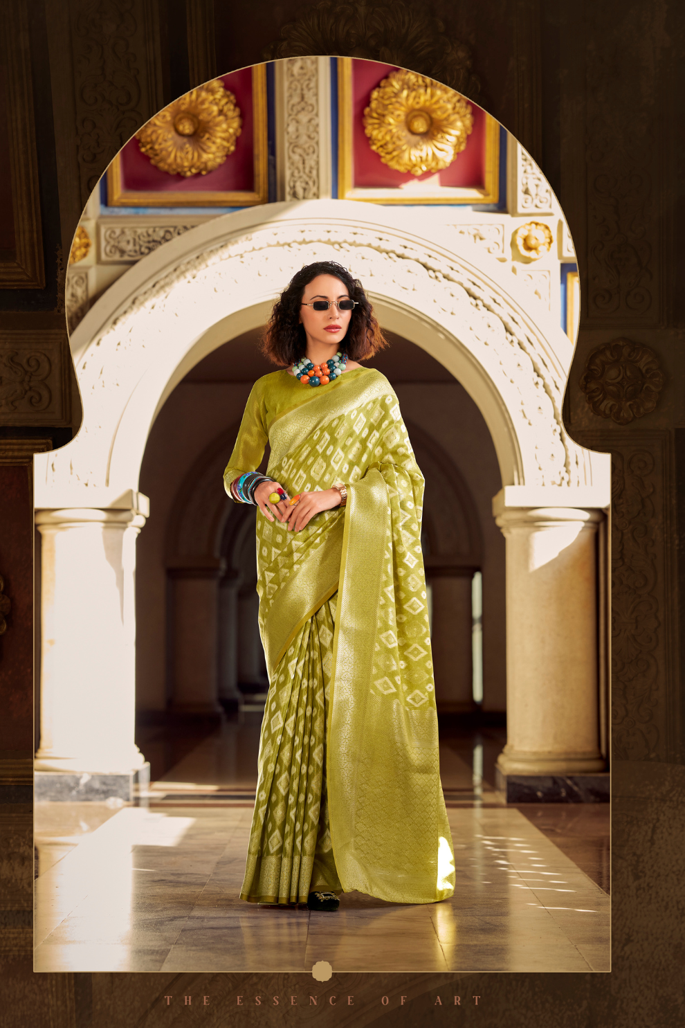 Tissue Silk Saree with Subtle Sheen and Elegant Drape - LaVante Fashion