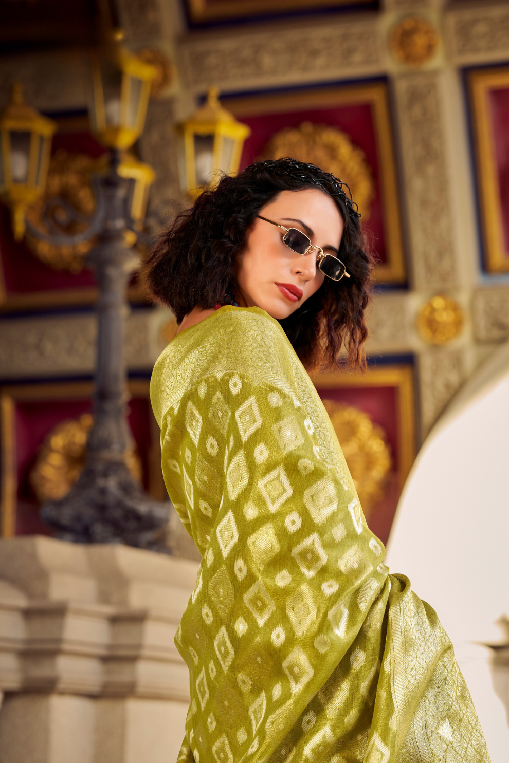 Tissue Silk Saree with Subtle Sheen and Elegant Drape - LaVante Fashion