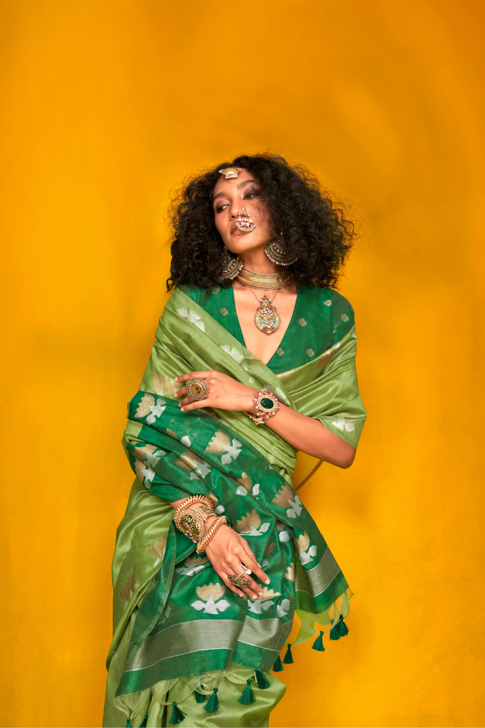 Tussar Handloom Weaving Silk Saree with Natural Finish Elegance