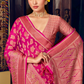 Two Ply Weaving Polyester Georgette Saree with Weaving Buta - LaVante Fashion