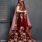 Bridal Silk Lehenga Choli Featuring Detailed Embroidered Design