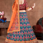 Luxurious Embroidered Mulberry Silk Bridal Lehenga Choli with Dupatta