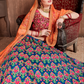 Luxurious Embroidered Mulberry Silk Bridal Lehenga Choli with Dupatta