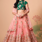 Exquisite Mirror Work Lehenga with Thread, Zari, Dori & Sequins Embroidery