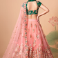Exquisite Mirror Work Lehenga with Thread, Zari, Dori & Sequins Embroidery