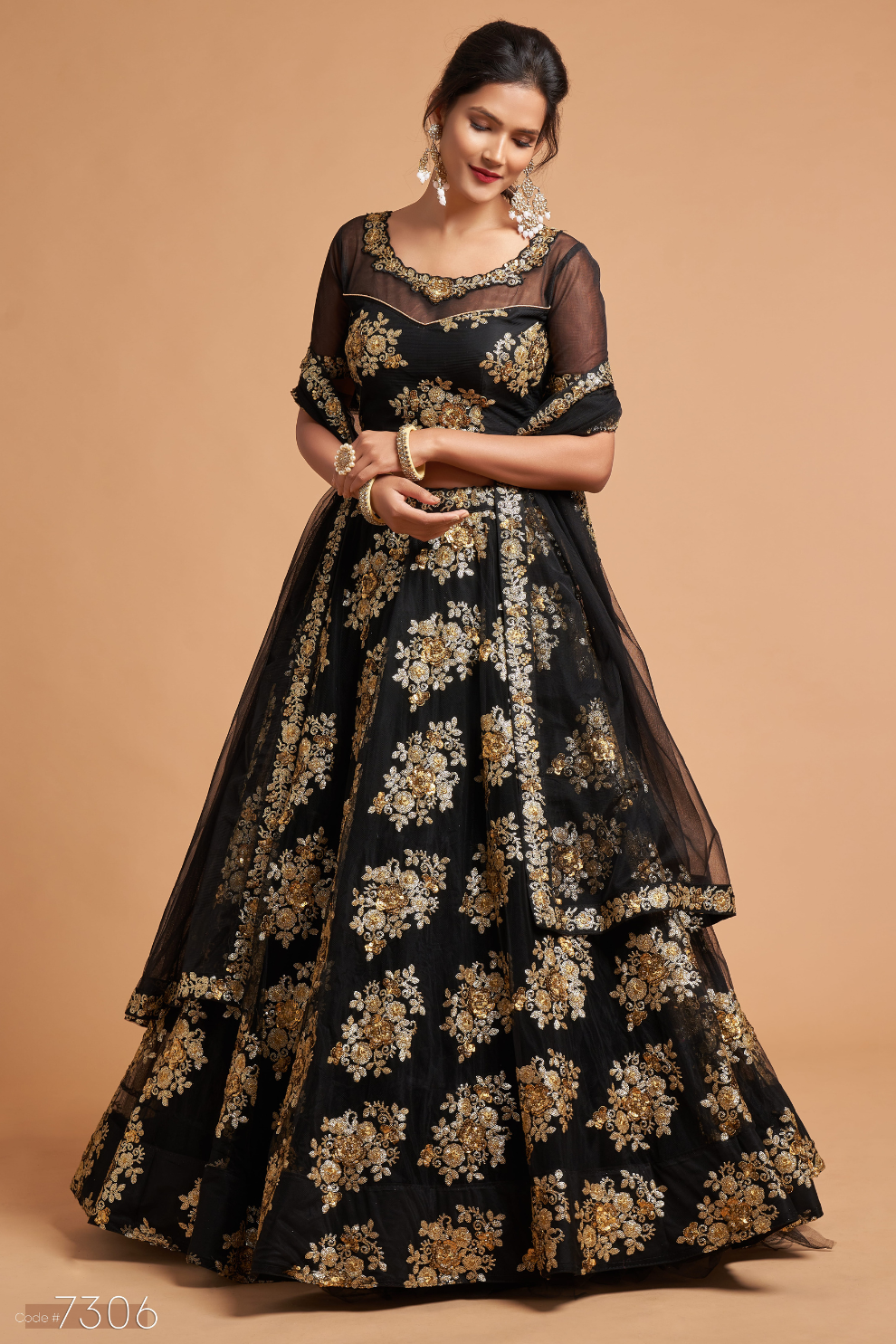Radiant Zari and Multi-Sequins Embroidered Ethnic Ensemble