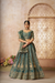 Luxurious Tissue Lehenga Adorned with Banarasi Patches and Zari Craftsmanship
