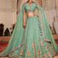 Tissue Lehenga Choli & Dupatta with Sequin Embroidery
