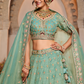 Tissue Lehenga Choli & Dupatta with Sequin Embroidery