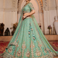 Tissue Lehenga Choli & Dupatta with Sequin Embroidery