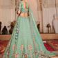 Tissue Lehenga Choli & Dupatta with Sequin Embroidery