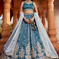 Designer Tissue Lehenga Choli with Sequin Embroidery and Coordinated Dupatta
