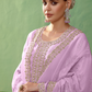 Pure Bamber Silk Embroidered Salwar Suit for Festive Elegance