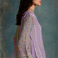 Lavender Straight Cut Salwar Suit with Digital Print Elegance