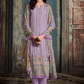 Lavender Straight Cut Salwar Suit with Digital Print Elegance
