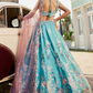 Satin Silk Lehenga Choli & Dupatta with Sequins Embroidery
