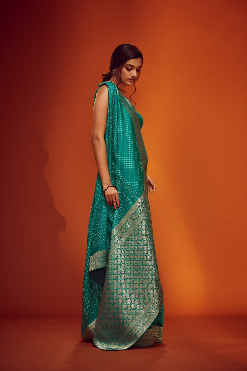 Elegance Redefined in Digitally Printed Silk Saree