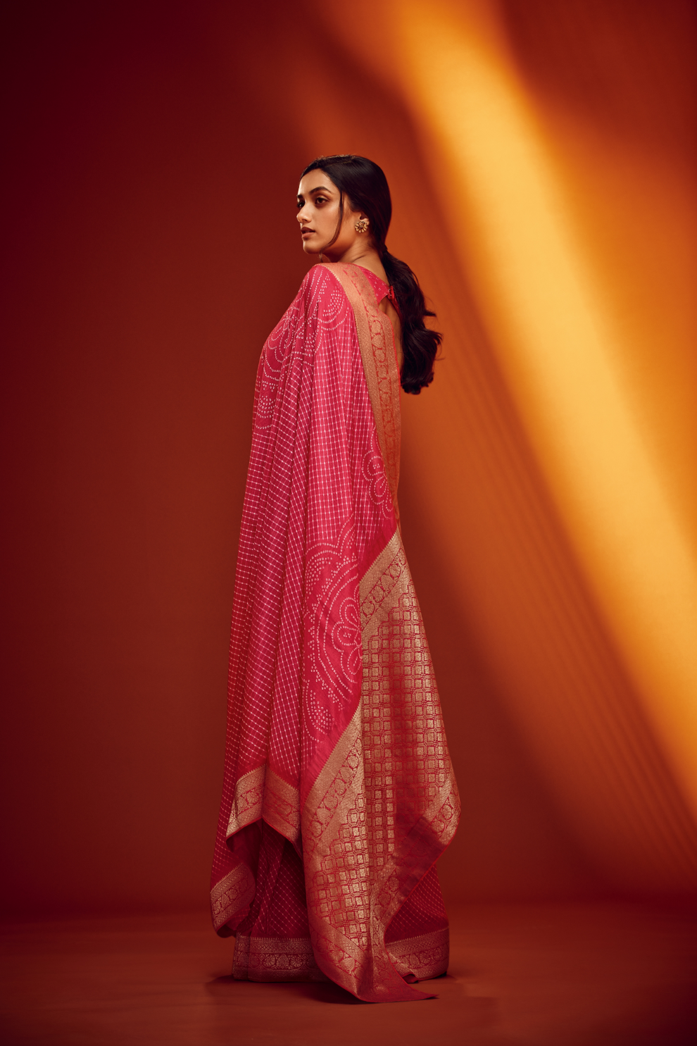 Viscose Woven Digitally Printed Saree with Elegant Blouse