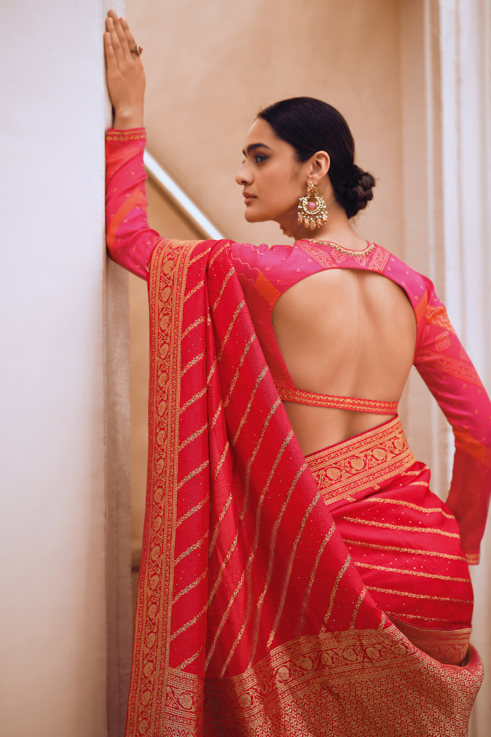Classic Viscose Silk Saree with Contemporary Digital Print Blouse
