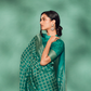 Classic Viscose Woven Solid Saree with Matching Blouse