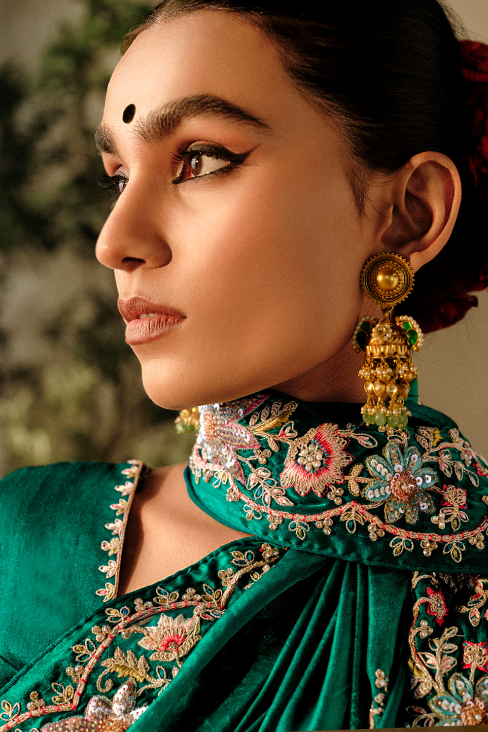 Wedding Wear Saree in Pure Fancy Fabric with Heavy Embroidery