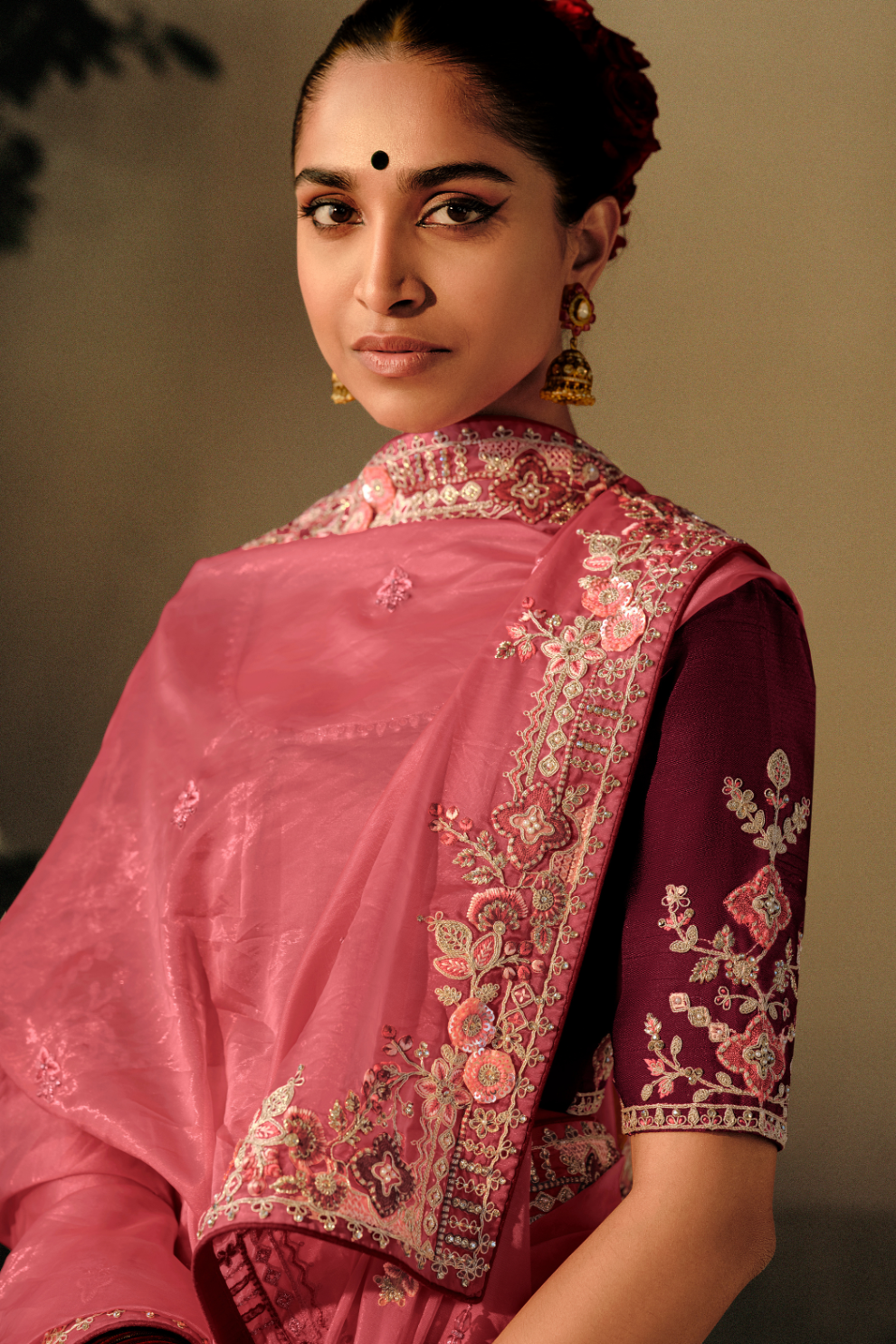 Tulip Fancy Dola Silk Designer Saree with Elegant Detailing