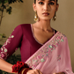 Classic Embroidered Silk Wedding Saree with Matching Blouse Piece