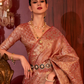 Zari Woven Banarasi Silk Blend Saree with Regal Detailing
