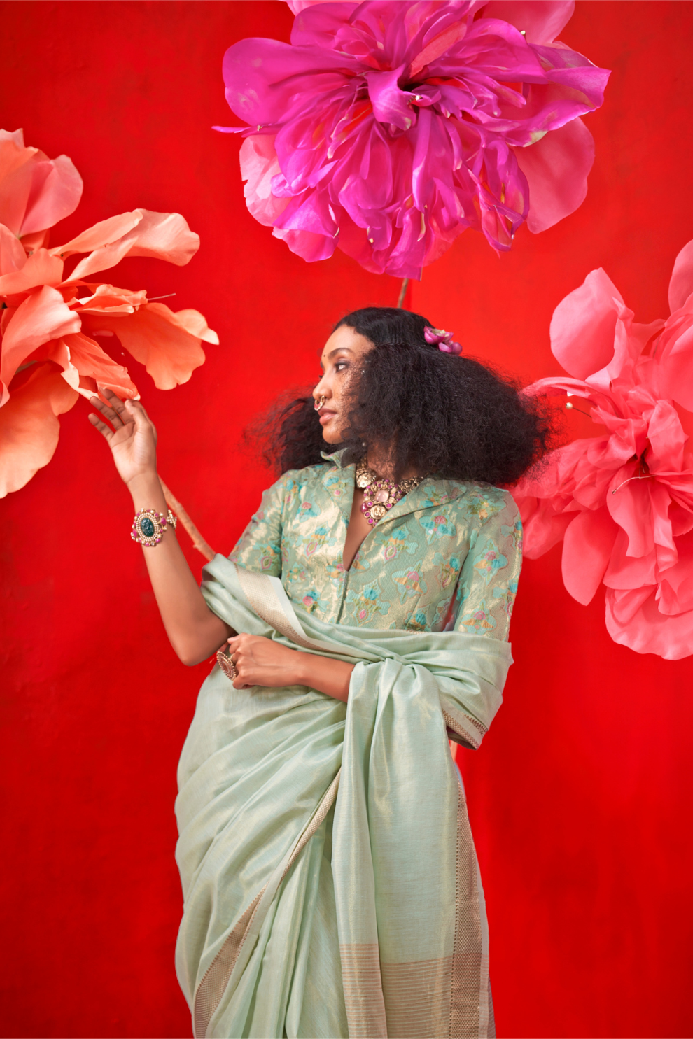 Tissue Handloom Silk Saree with Elegant Traditional Finish