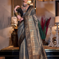 Tissue Silk Saree with Intricate Handloom Weaving Art