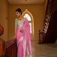Nylon Crepe Saree with Zari Weaving for Festive Occasions