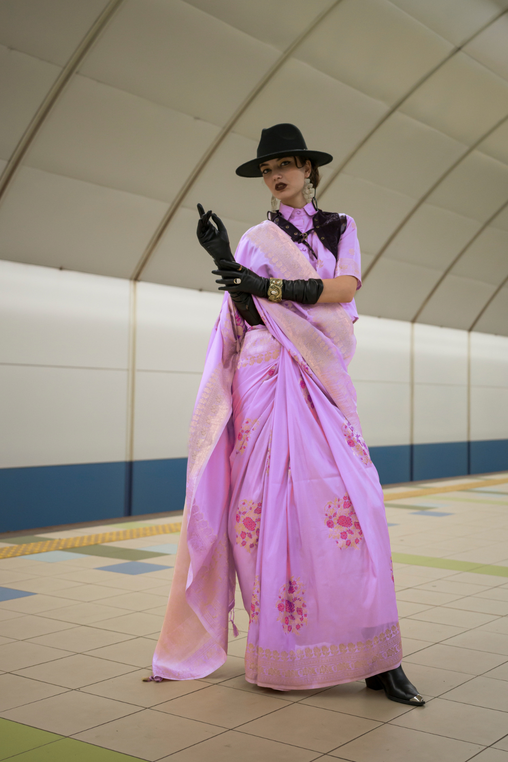 Banarasi Katan Silk Saree with Rich Zari Weaving