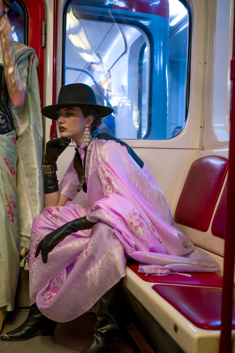 Banarasi Katan Silk Saree with Rich Zari Weaving