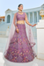 Designer Net Lehenga Choli & Dupatta with Handcrafted Coding