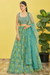 Vibrant Digital Printed Organza Lehenga Choli with Contemporary Flair
