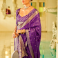 Pure Satin Handwoven Saree with Rich Zari Weaving - LaVante Fashion