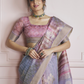 Pure Handloom Khadi Silk Saree with Elegant Digital Print - LaVante Fashion