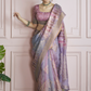 Pure Handloom Khadi Silk Saree with Elegant Digital Print - LaVante Fashion