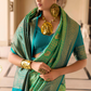Banarasi P.V. Silk Saree with Exclusive Kanchipuram Weaving Design - LaVante Fashion