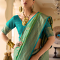 Banarasi P.V. Silk Saree with Exclusive Kanchipuram Weaving Design - LaVante Fashion