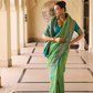 Banarasi P.V. Silk Saree with Exclusive Kanchipuram Weaving Design - LaVante Fashion