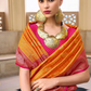 Banarasi P.V. Silk Saree with Exclusive Kanchipuram Weaving Design - LaVante Fashion