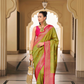 Banarasi P.V. Silk Saree with Exclusive Kanchipuram Weaving Design - LaVante Fashion